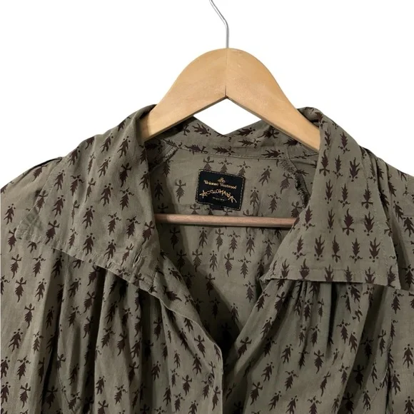 VIVIENNE WESTWOOD Anglomania Button Up Long Sleeve Blouse Top Shirt - Picture 4 of 9